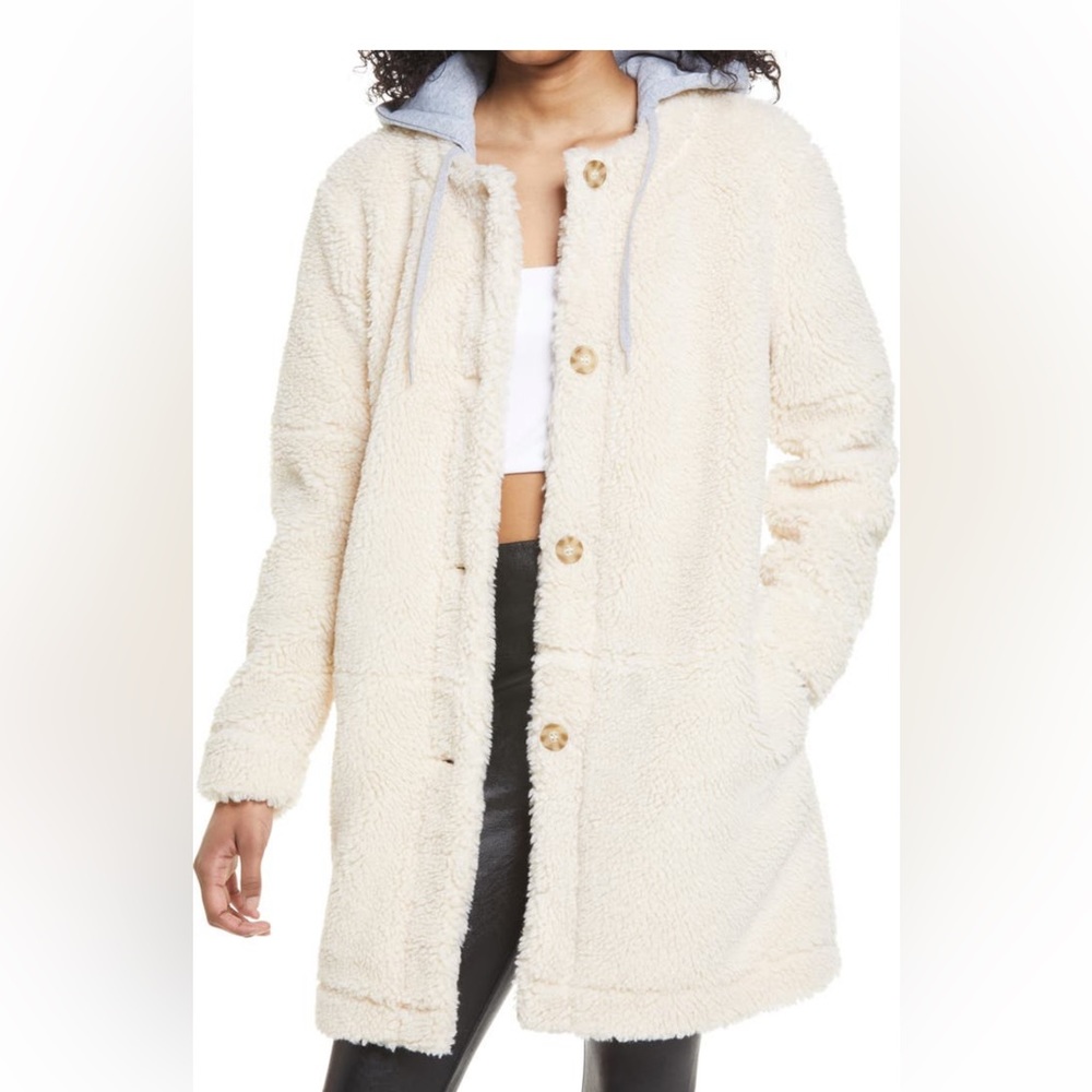 NWT B.P Fleece Hooded Jacket Size Medium